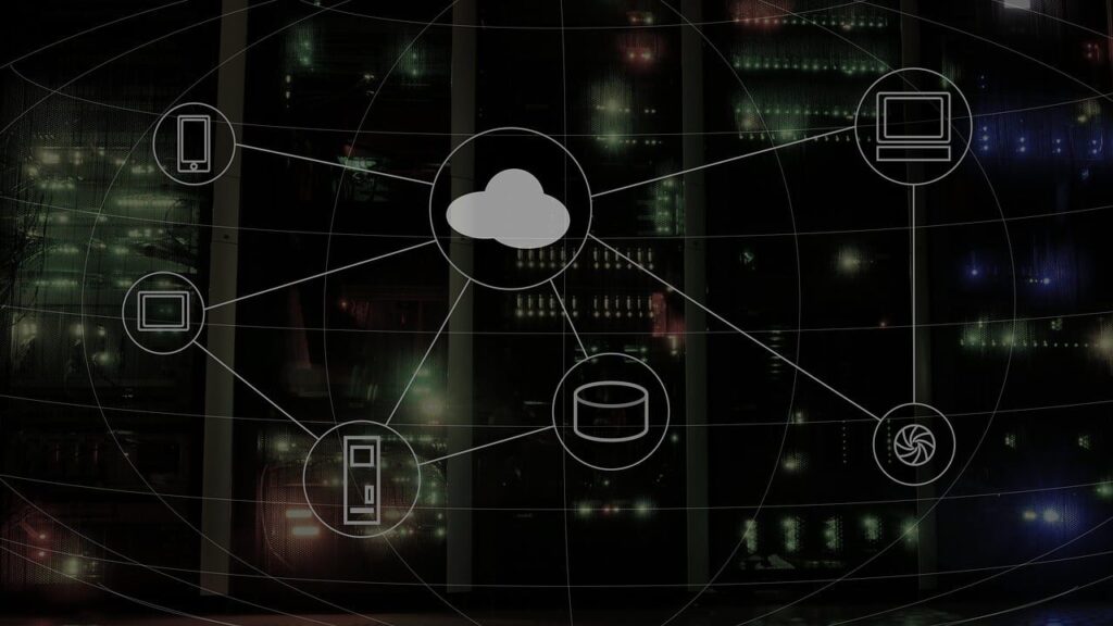 Verknüpfung von Endgeräten und Diensten über die Cloud.